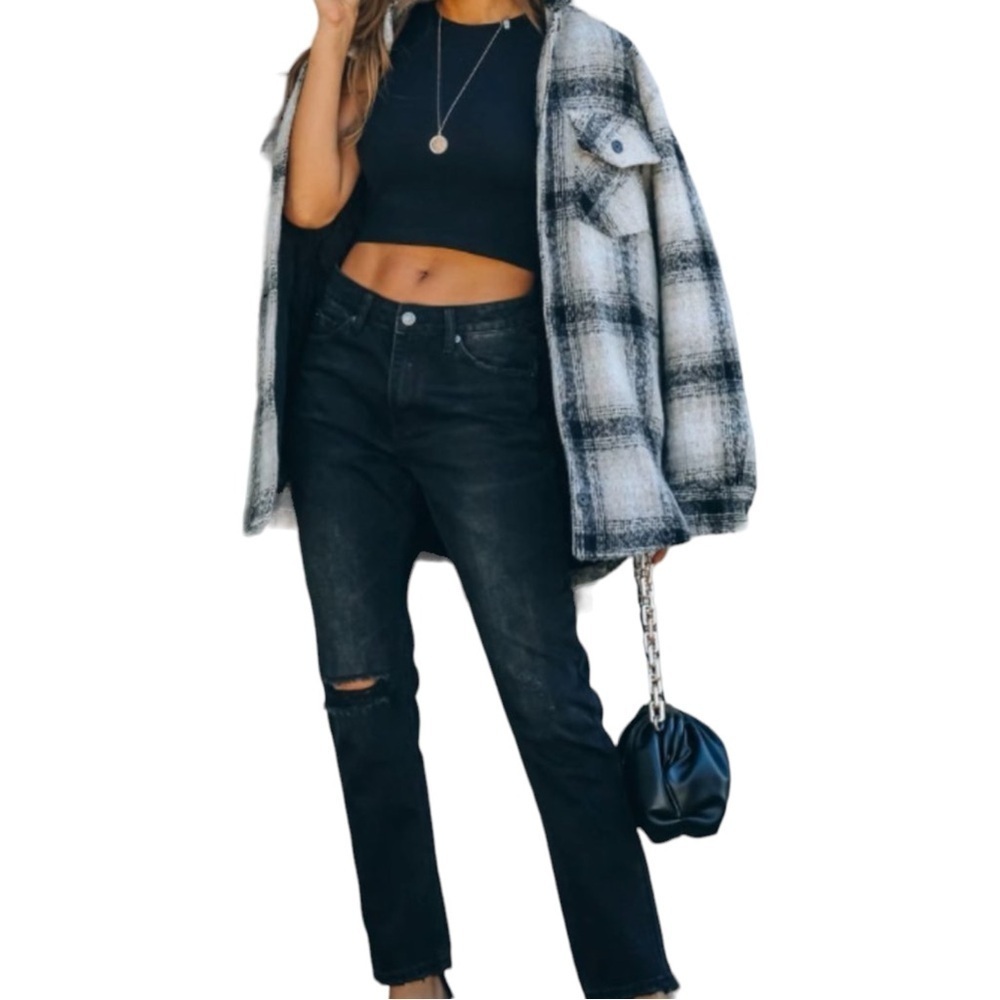 TNR 🆕 The Boyfriend High Rise Jeans Black Size 26